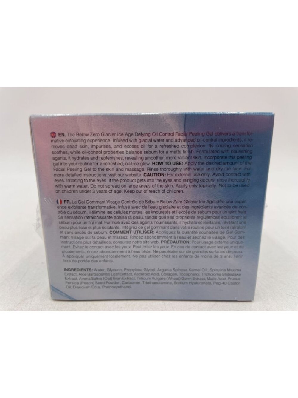 Below Zero Glacier Ice Age Defying Oil Control Facial Peeling Gel 50ml Limited E - Picture 4 of 4